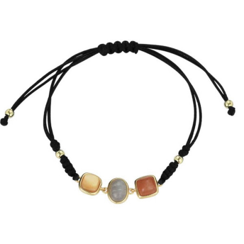 Pulsera Piedras Naturales Macramé