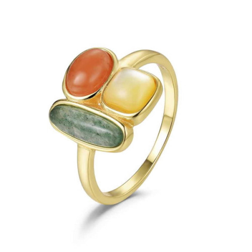 Anillo Agatas Tres Colores - 9124943