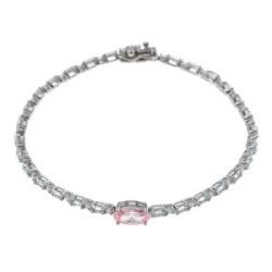 Pulsera plata rodio SALVATORE
