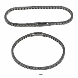 Pulsera plata rutenio SALVATORE