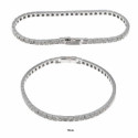 Pulsera plata pavé cuadrado SALVATORE