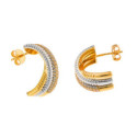Pendientes plata cruzados SALVATORE