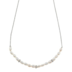 Collar perlas y circonitas SALVATORE