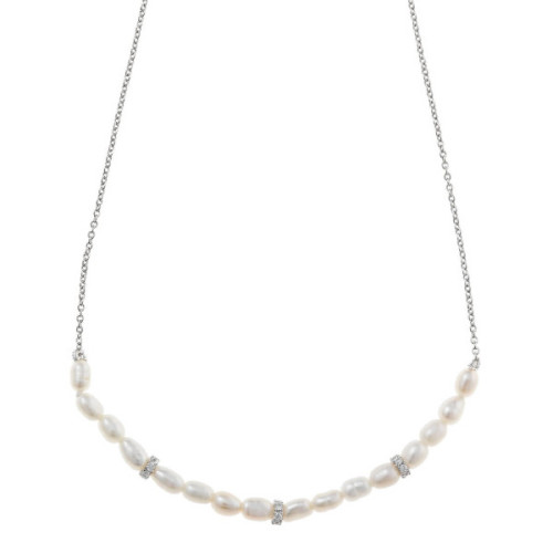 Collar perlas y circonitas SALVATORE