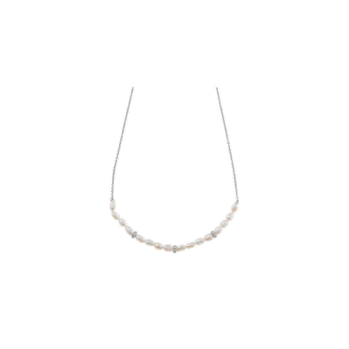 Collar perlas y circonitas SALVATORE