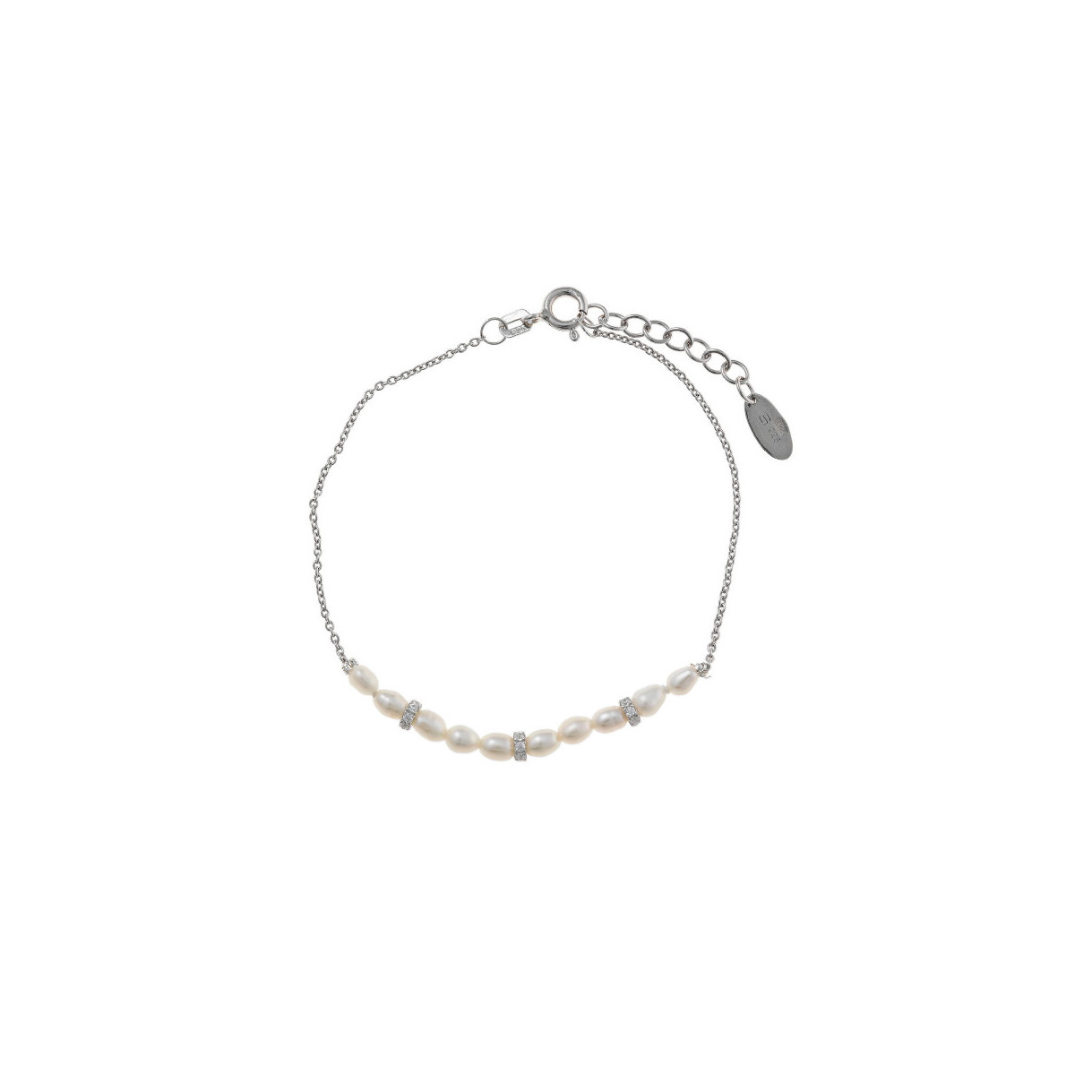 Pulsera perla y circonita SALVATORE