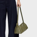 Bandolera de piel verde oliva TOUS Fold TOUS