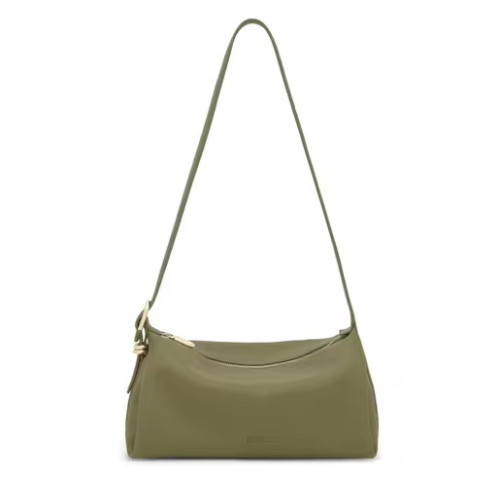 Bandolera de piel verde oliva TOUS Fold TOUS