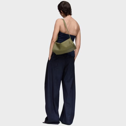 Bandolera de piel verde oliva TOUS Fold TOUS