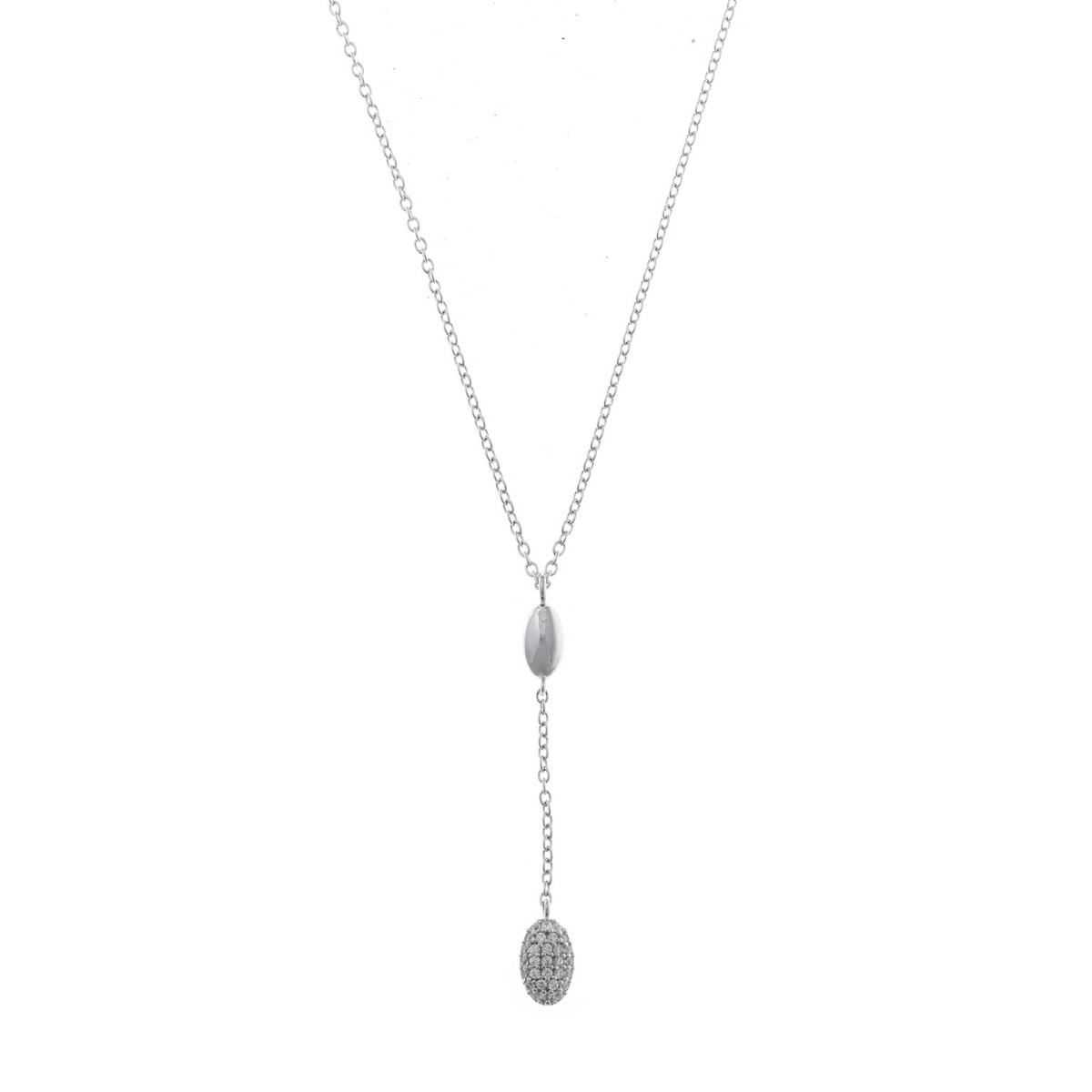 Collar SALVATORE PLATA Óvalo