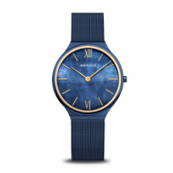 Reloj azul nacarado ultra slim BERING