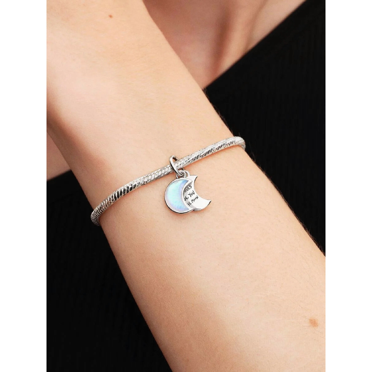 Charm Colgante Doble Luna CrecientePANDORA Charm Colgante Doble Luna CrecientePANDORA