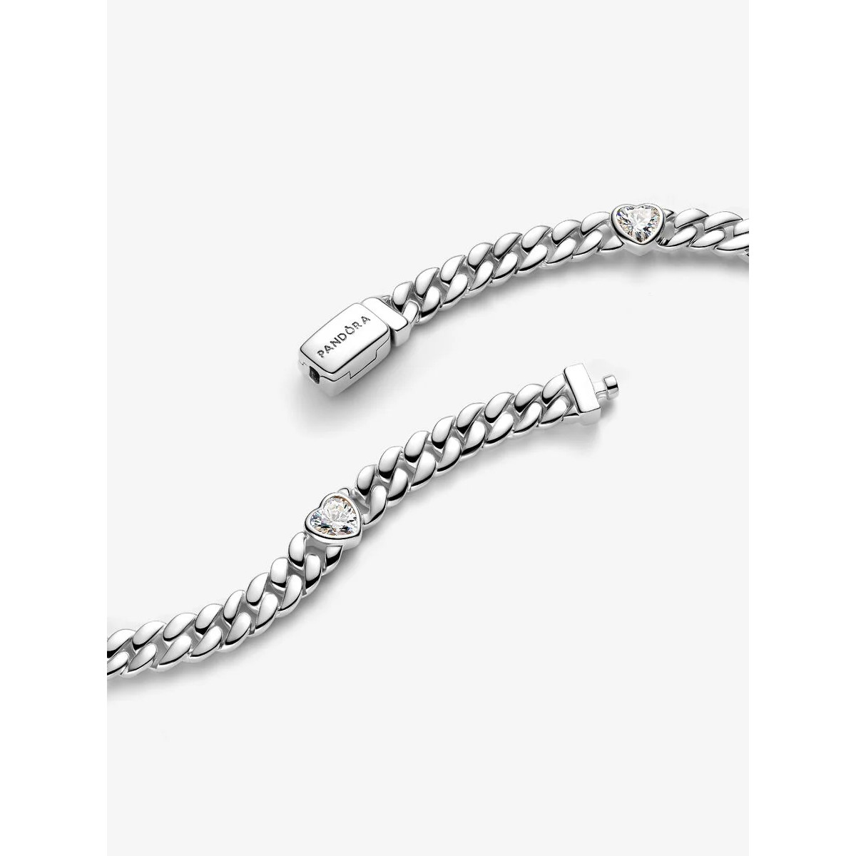 Pulsera de Cadena Cubana CorazónPANDORA - 594226C01