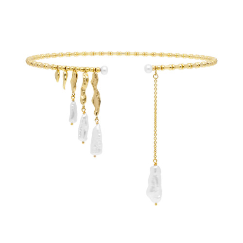 Choker de plata con perlas MARINA GARCIA