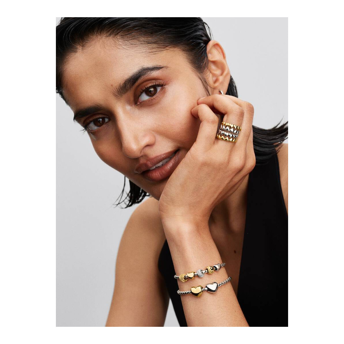 Charm Grabable Corazón Grande Be LovePANDORA