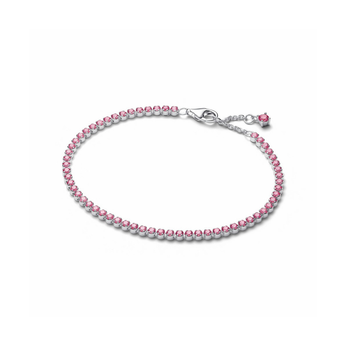 Pulsera de Tenis Fina RosaPANDORA - 593927C02