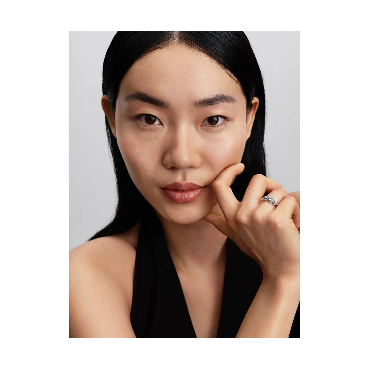 PANDORA ANILLO TRES CORAZONES PLATA - 194413C01