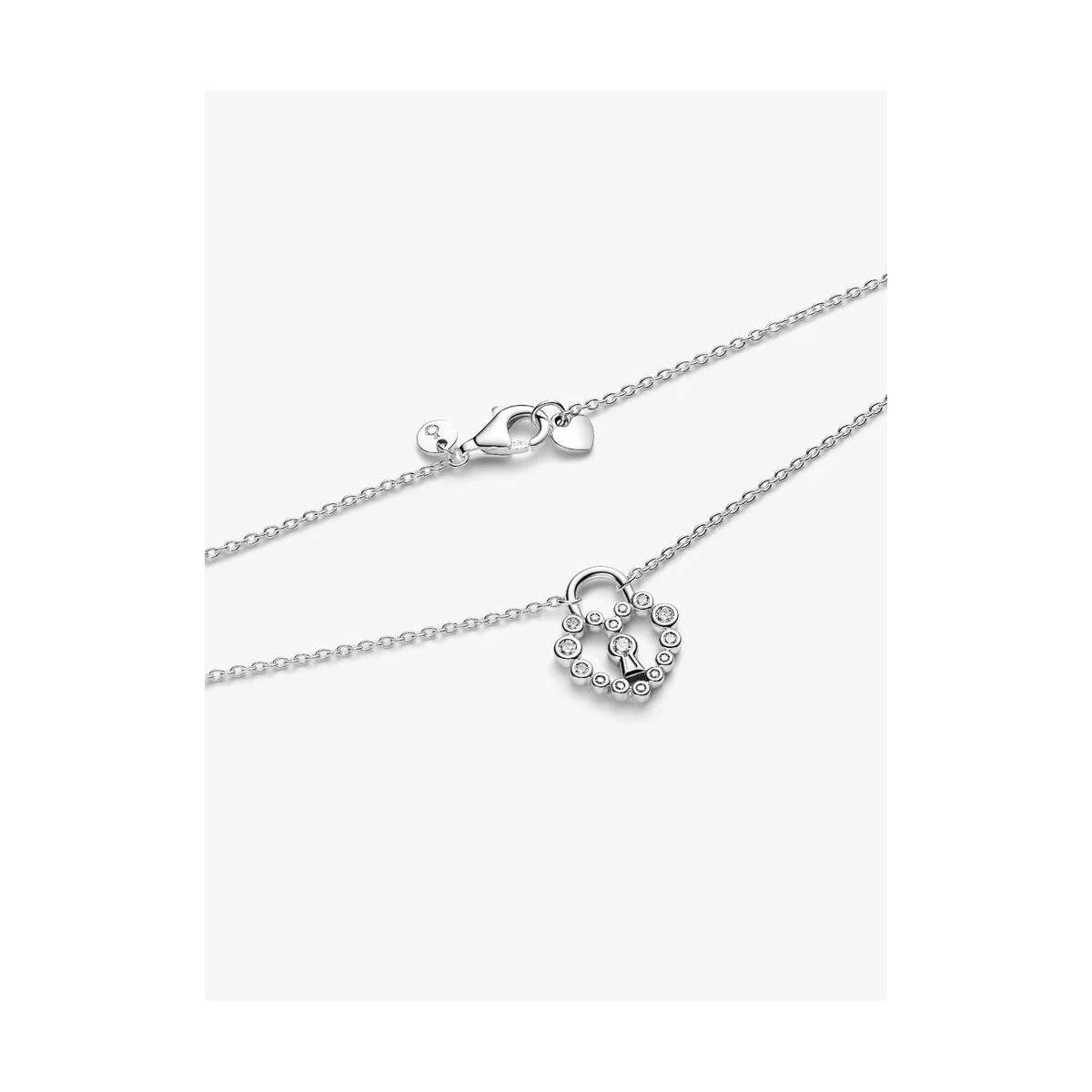 Collar Candado Corazón BrillantePANDORA