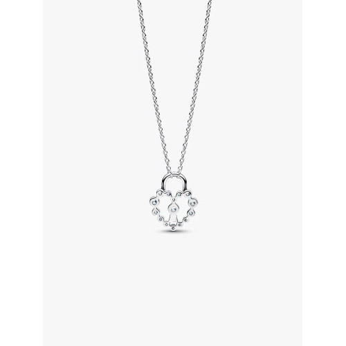 Collar Candado Corazón BrillantePANDORA