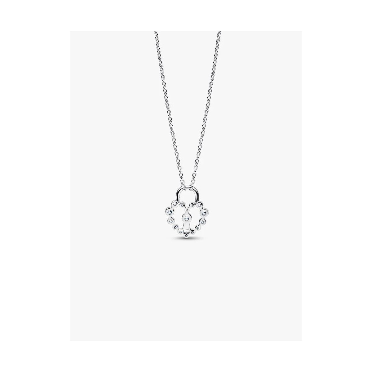 Collar Candado Corazón BrillantePANDORA