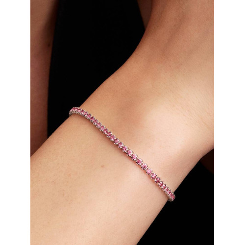 Pulsera de Tenis Fina RosaPANDORA - 593927C02