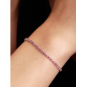 Pulsera de Tenis Fina RosaPANDORA - 593927C02