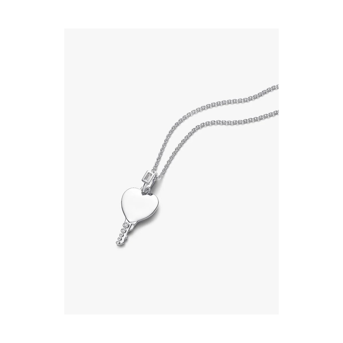 Colgante Etiqueta Grabable Llave CorazónPANDORA