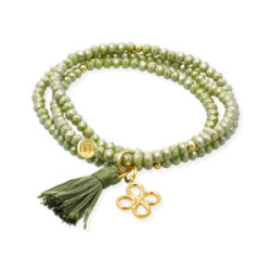 Pulsera Trébol Cuatro Hojas MARINA GARCIA colección Zen Verde - 91164UT