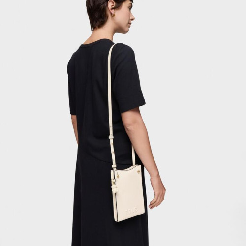 Funda de móvil colgante beige TOUS Back to basics