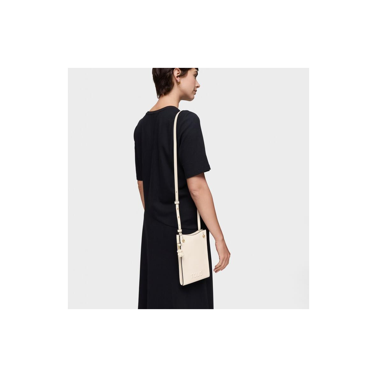 Funda de móvil colgante beige TOUS Back to basics