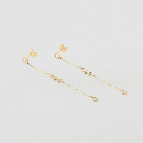 Pendientes largos VERTICEAGATHA PARIS