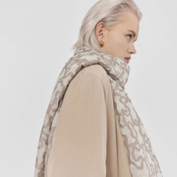 Foulard Kaos en color piedra TOUS