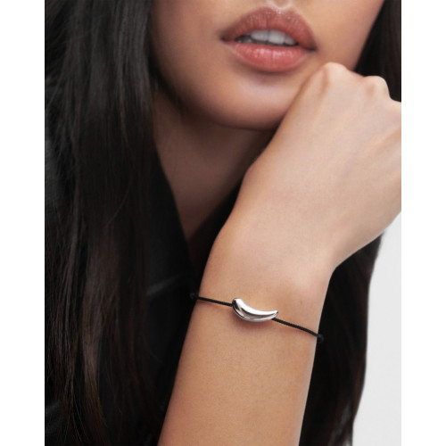 Pulsera de cordón de plata Orbit PDPAOLA