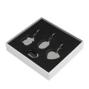 Pack de llaveros colgantes plateados Hold TOUS