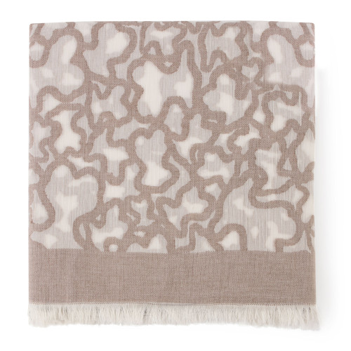 Foulard Kaos en color piedra TOUS