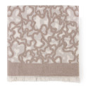 Foulard Kaos en color piedra TOUS