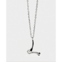 Collar con colgante de plata con la inicial L PDPAOLA