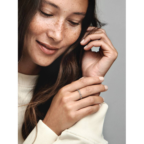 PANDORA ANILLO CORAZONES NUDOS SILVER - 198018