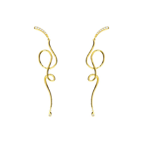 Pendientes Largos Voltereta MARINA GARCIA