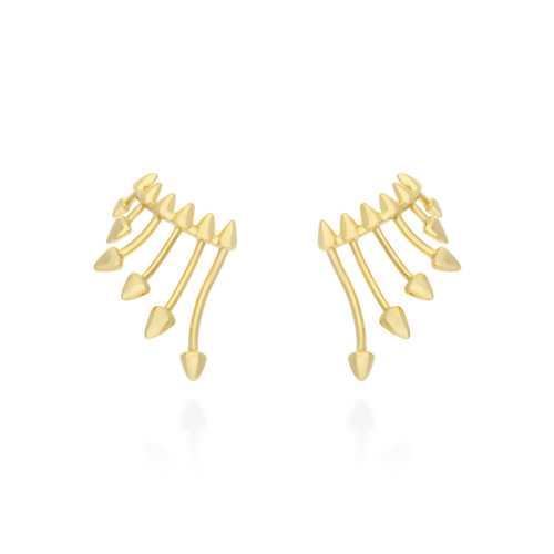 Pendientes Plata Dorada ETNA de MARINA GARCIA