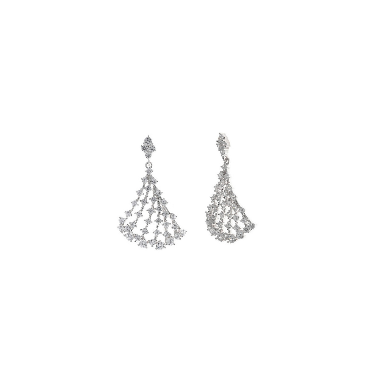 Pendientes Chandelier plata SALVATORE