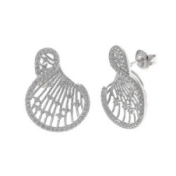 Pendientes plata y circonitas SALVATORE