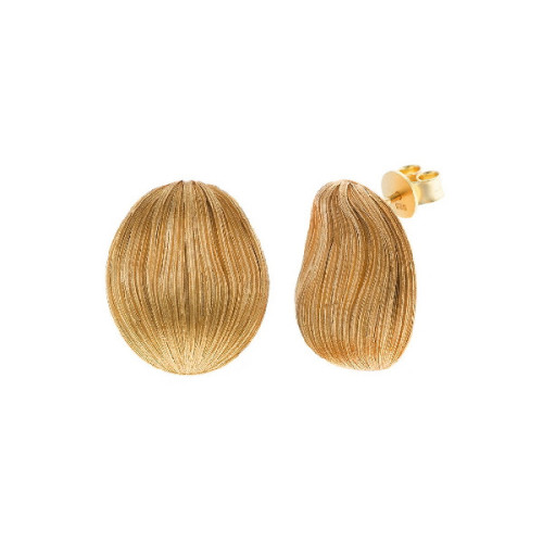 Pendientes Ovalado Hilos SALVATORE PLATA