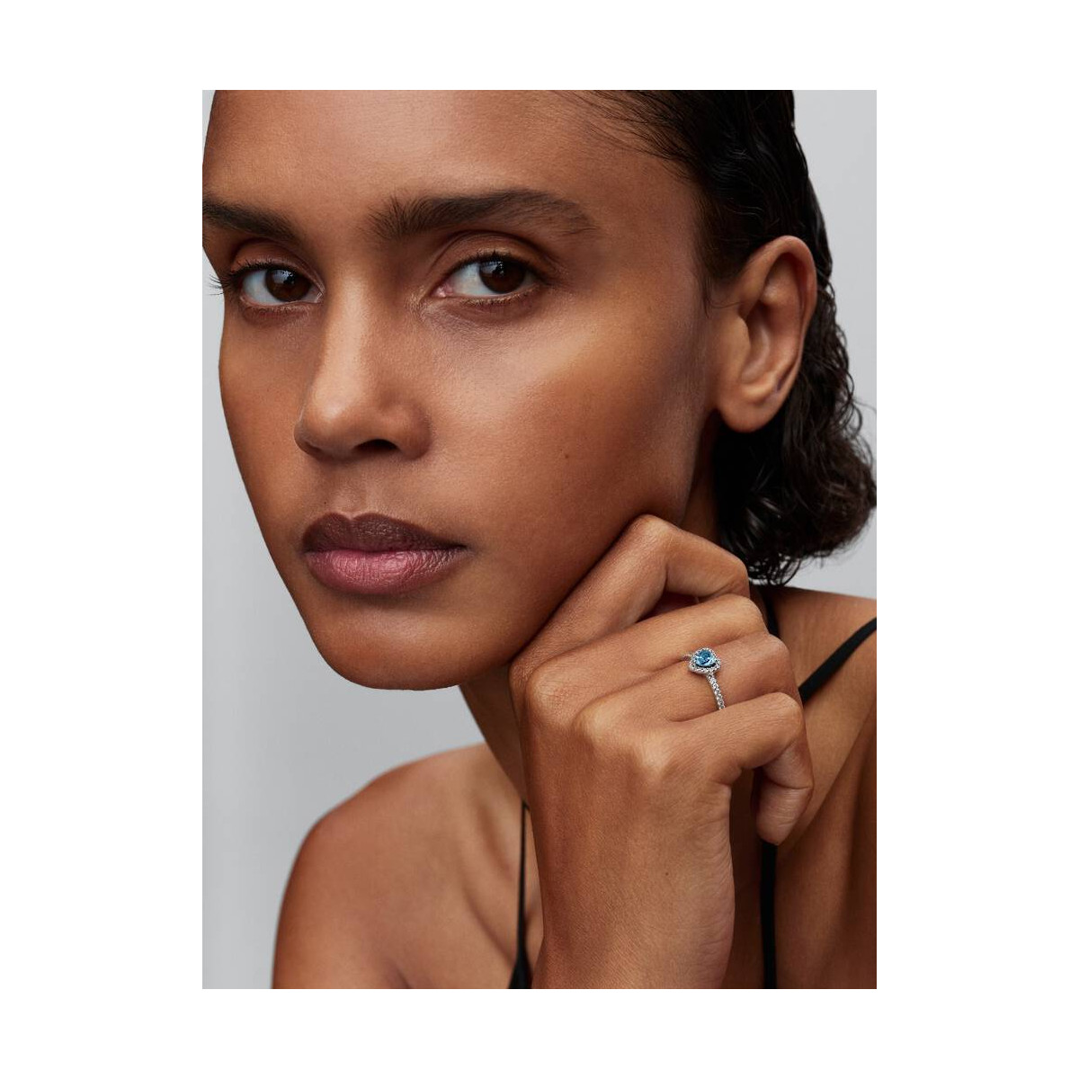 Anillo Corazón Elevado AzulPANDORA - 198421C10