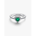 Anillo Corazón Elevado VerdePANDORA - 198421C07