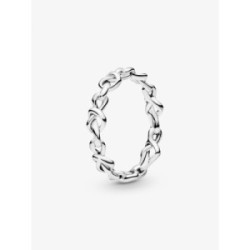 PANDORA ANILLO CORAZONES NUDOS SILVER - 198018