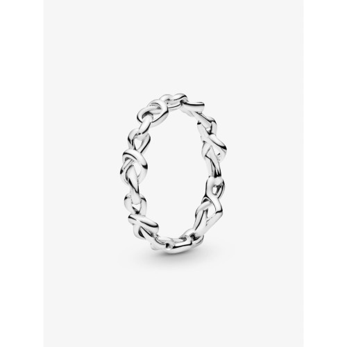 PANDORA ANILLO CORAZONES NUDOS SILVER - 198018