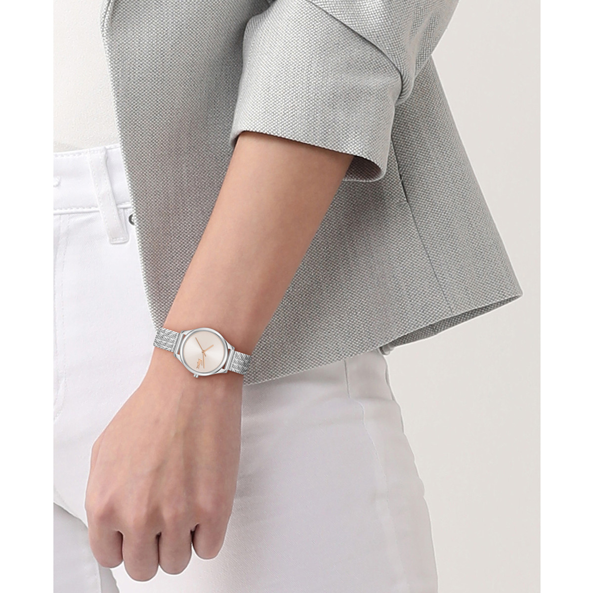 Reloj Mujer Acero Esfera Rosa LACOSTE