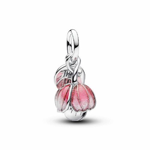 Charm Colgante y Flor Floreciente en Dos Tonos PANDORA