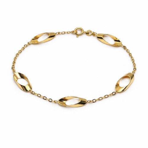 Pulsera de Oro 9k de Eslabones Atemporales
